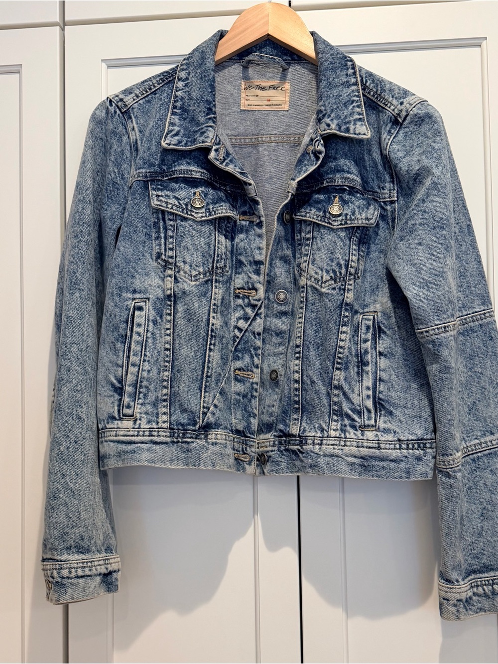 We The Free Light Blue Denim Jacket